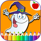 Happy Halloween Coloring Book Game icône