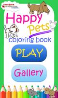Happy Pets Coloring Book পোস্টার