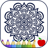 Adult Coloring Books: Mandalas أيقونة