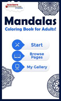 Adult Coloring Books: Mandalas 海报