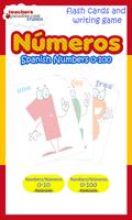 Numeros-Spanish Numbers 0-100 الملصق