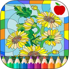 Stained Glass Coloring Book