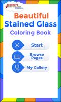 Stained Glass Coloring Book 포스터