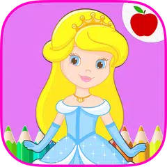 Princess Girls Coloring Book