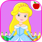 Fairytale Princess Coloring Book for Girls ikon