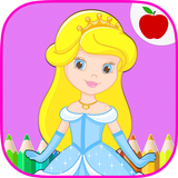 Fairytale Princess Coloring Book for Girls 图标