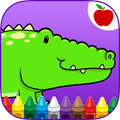Reptiles Coloring Book & Game