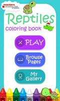 Poster Bambini Rettile Coloring Game