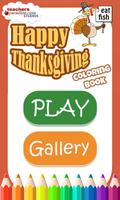 Thanksgiving Coloring Book Affiche