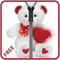 ”Teddy Bear Zipper Lock Screen