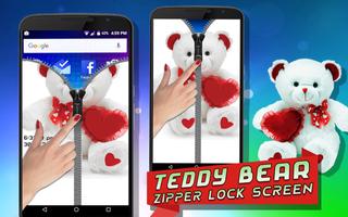 Teddy Bear Zipper Lock Screen penulis hantaran