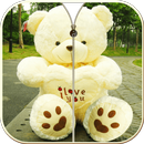 Teddy bear plush zipper lock aplikacja