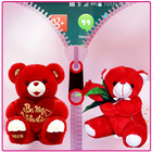 Teddy Bear Zipper Lock ikona