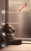 Teddy Bear Keyboard CuteThemes poster