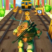 Turtles Subway Ninja Jump स्क्रीनशॉट 2