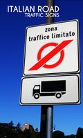 Italy Road Traffic Signs Poster