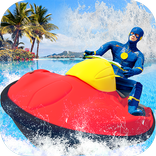 super-héros jet ski cascades simulateur