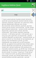 Sözlük İngilizce Türkçe Ekran Görüntüsü 2