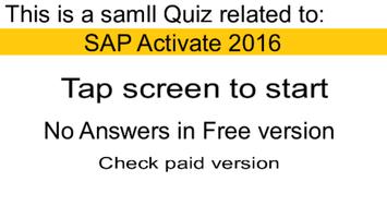 SAP Activate Free Quiz ảnh chụp màn hình 1