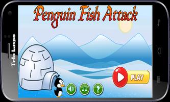 Pinguim Fish Attack Cartaz