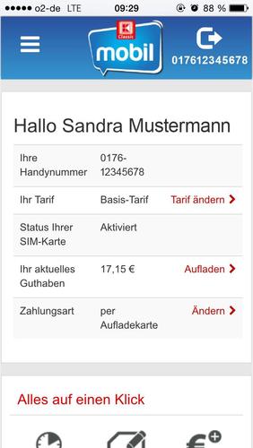 K classic mobil aufladen