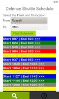Defence Shuttle Schedule screenshot 2