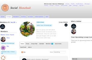 Social Homebook Online Diary 2 Screenshot 2