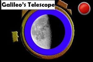 Telescope Galileo style plakat