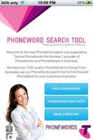 Telstra PhoneWords Poster