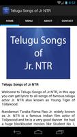 Telugu Songs of Jr NTR capture d'écran 1