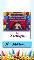 Telugu Birthday Photo Frames Greetings captura de pantalla 2