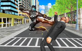 Panther Superhero: City Avenger Hero vs Crime City imagem de tela 1