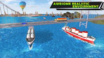 Oil Tanker Cargo Ship Simulator Games 2018 تصوير الشاشة 2
