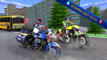 Police Motorbike Driving Sim 3D - Police Bike 2018 capture d'écran 3