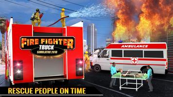Real City Heroes Fire Fighter Games 2018 capture d'écran 1