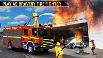 Real City Heroes Fire Fighter Games 2018 ảnh chụp màn hình 2
