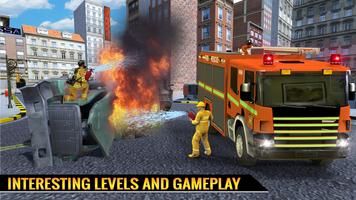 Real City Heroes Fire Fighter Games 2018 screenshot 3