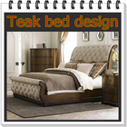 Teak bed design ikona