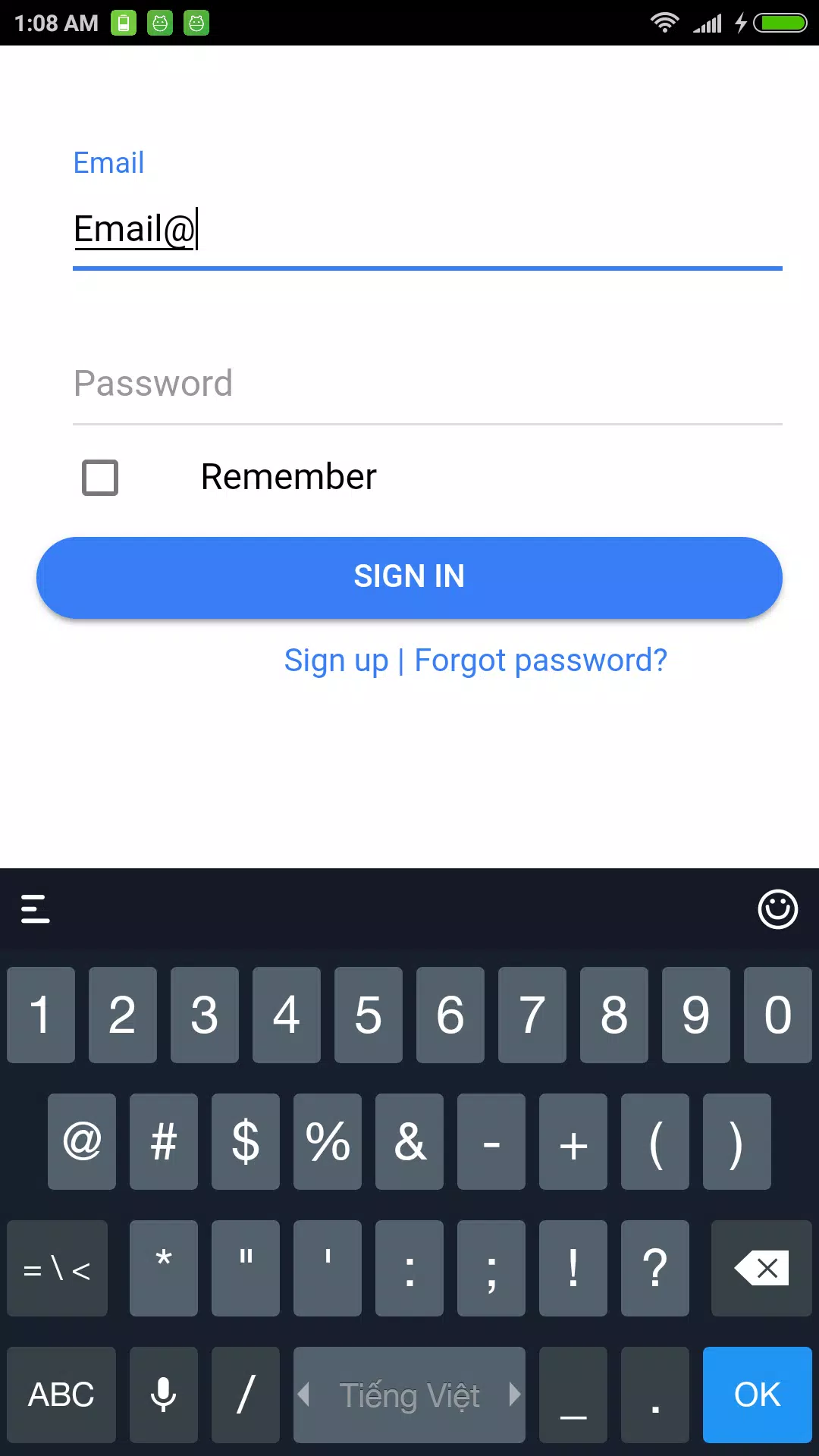 Ionic 2 chat app