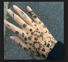 temporary henna tattoos Affiche