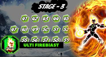 Fire Alien Headblast vs Hero Ben Ultimate Alien 스크린샷 1