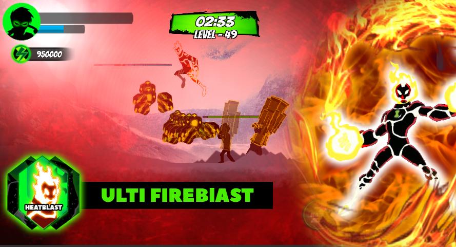 Fire Alien Headblast Vs Hero Ben Ultimate Alien For Android Apk Download
