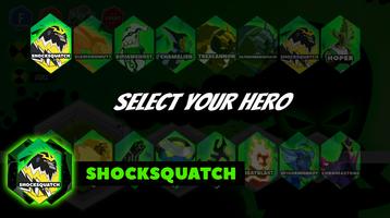 Alien hero ben - Ultimate Alien Shocksquatch الملصق