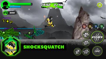 Alien hero ben - Ultimate Alien Shocksquatch captura de pantalla 2