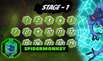 Ben Hero Fight 10x Power of Spider Monkey Alien скриншот 1