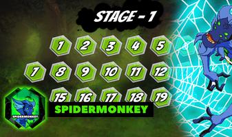 Ben Hero Fight 10x Power of Spider Monkey Alien imagem de tela 1
