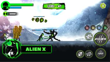 Adventure Hero Alien - Ultimate X Transform Affiche
