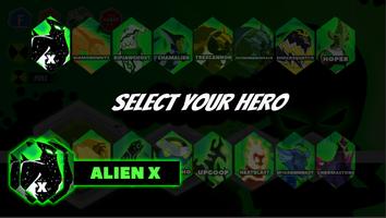 Adventure Hero Alien - Ultimate X Transform capture d'écran 1