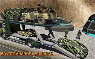 Military Car Transporter Truck imagem de tela 2