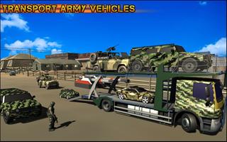 برنامه‌نما Military Car Transporter Truck عکس از صفحه